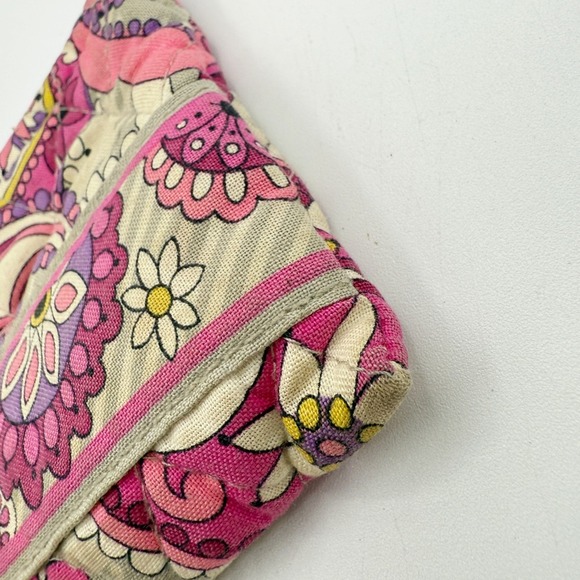 Vera Bradley Coin Purse Wallet Quilted Pink Purple Floral Zip Small - Picture 7 of 7